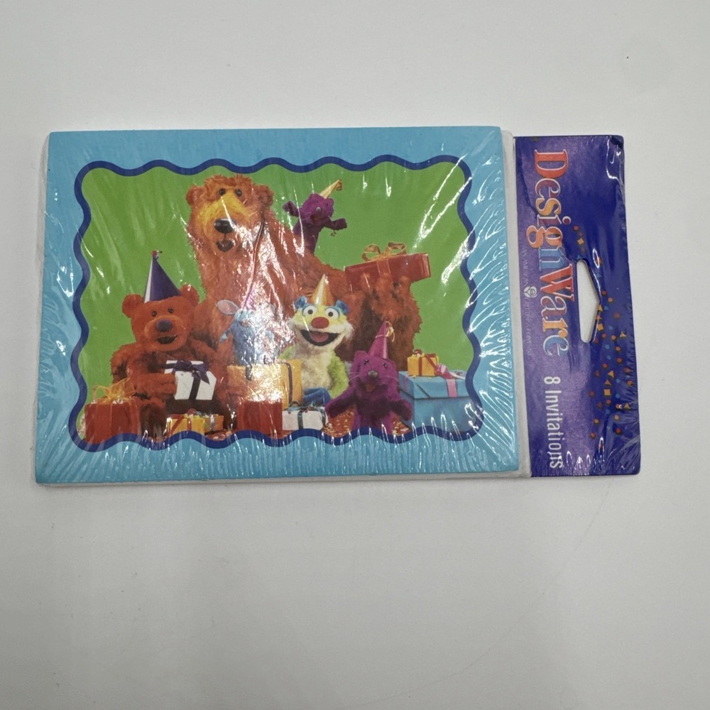 Rare Bear In The Big Blue House 8 Count Party Invitations American Greetings